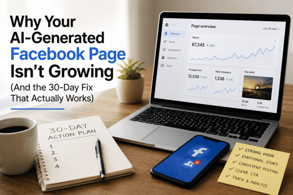 AI Facebook page not growing
